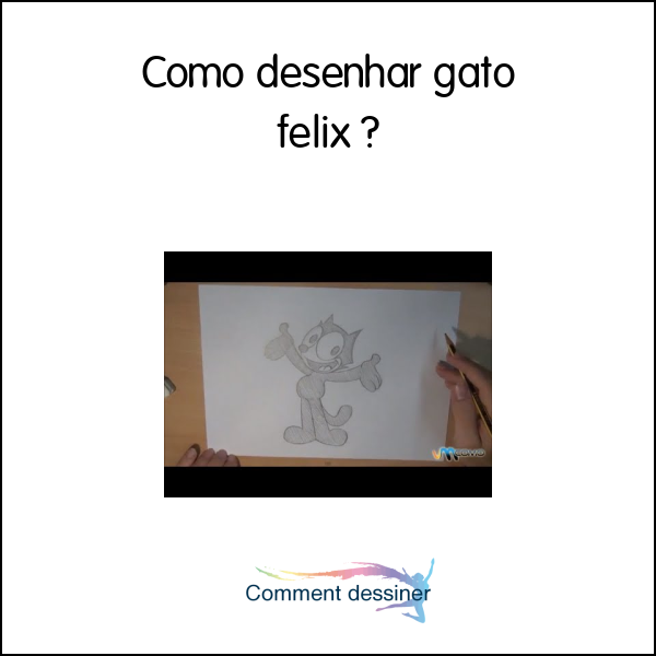 Como desenhar gato felix